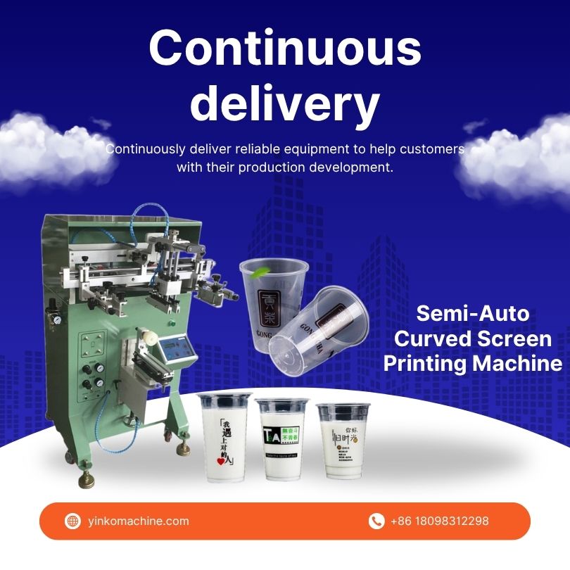 📰 Shipment Update: Semi-Auto Curved Screen Printing Machine Delivered to Central America