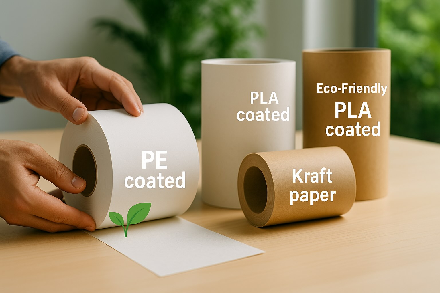 different paper cup material
